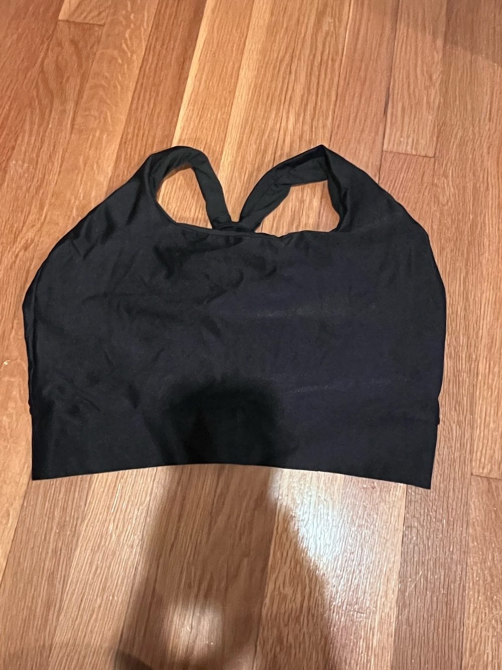 Curvy sports bra - Booty by Brabants - black high shine